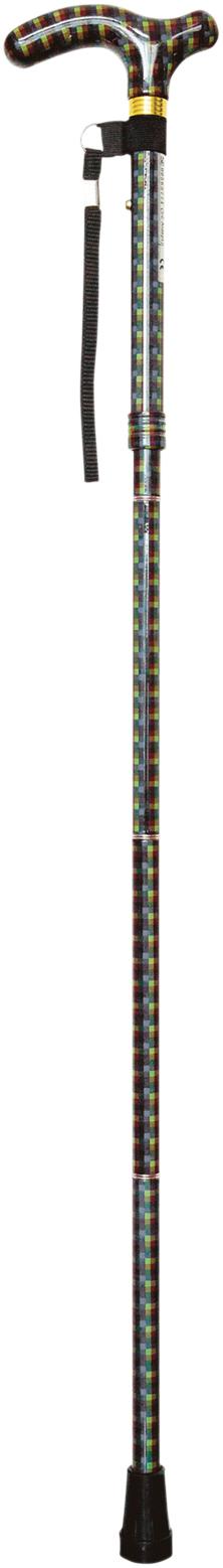 Deluxe Patterned Folding Walking Stick