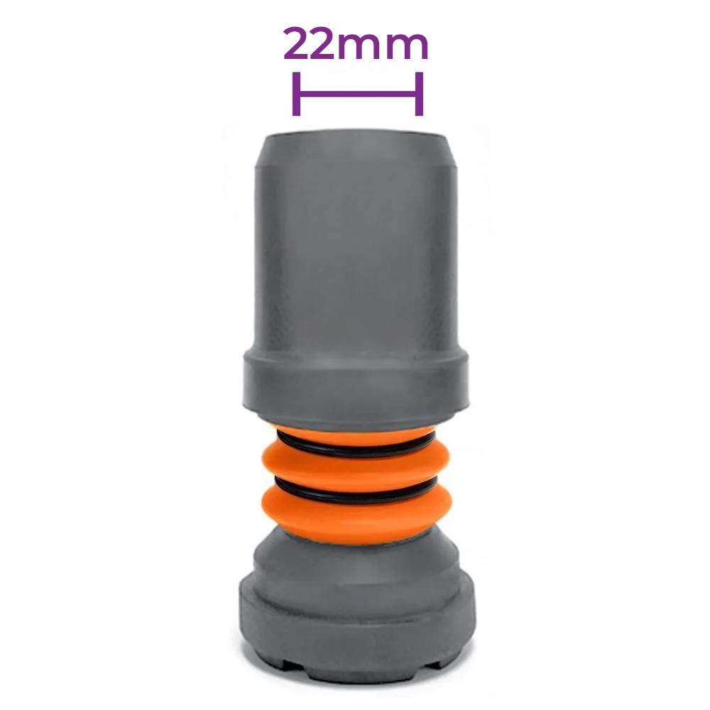 View Flexyfoot Shock Absorbing Crutch Ferrule Grey 22mm information