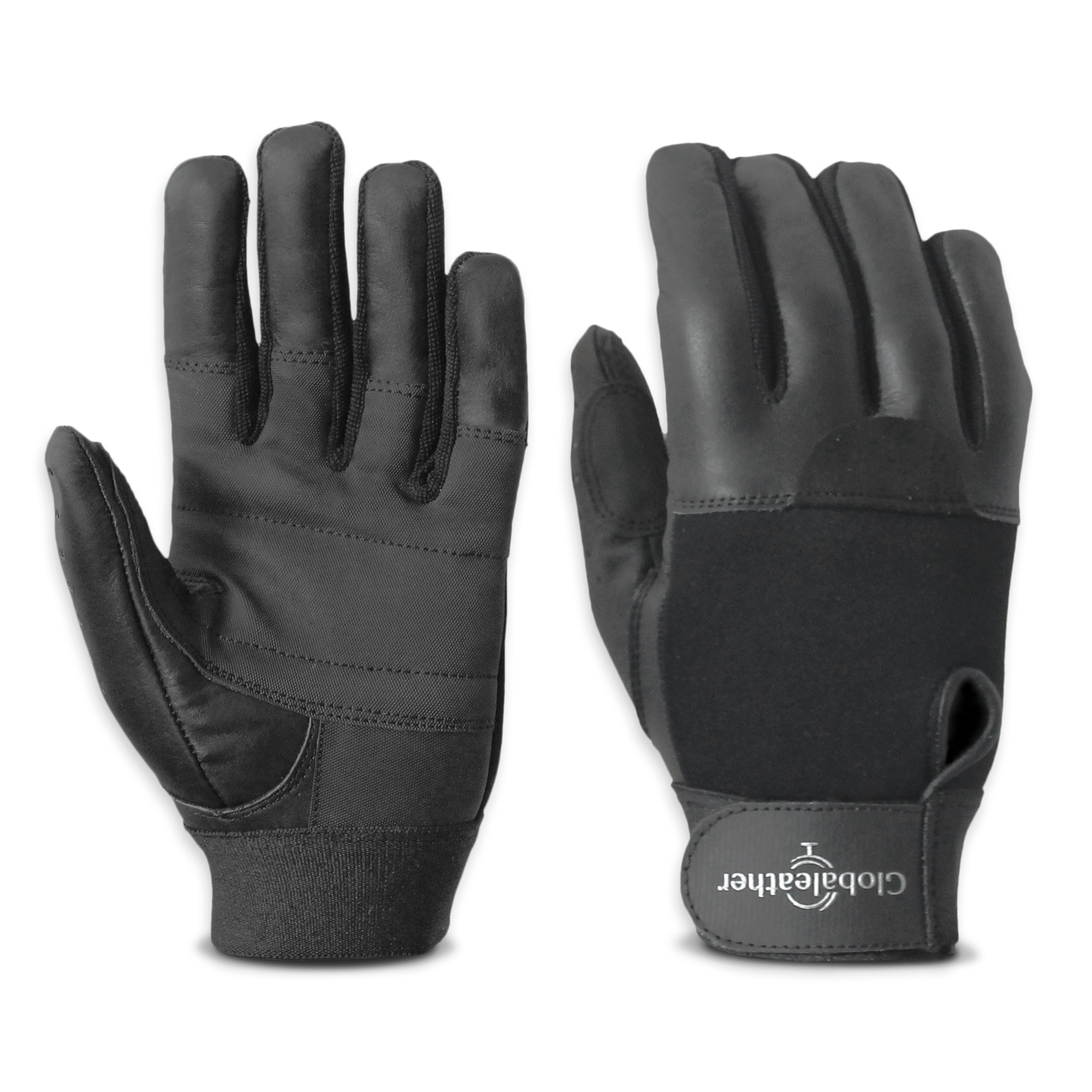 View Globaleather SureGrip Full Finger Wheelchair Gloves Black XXL information