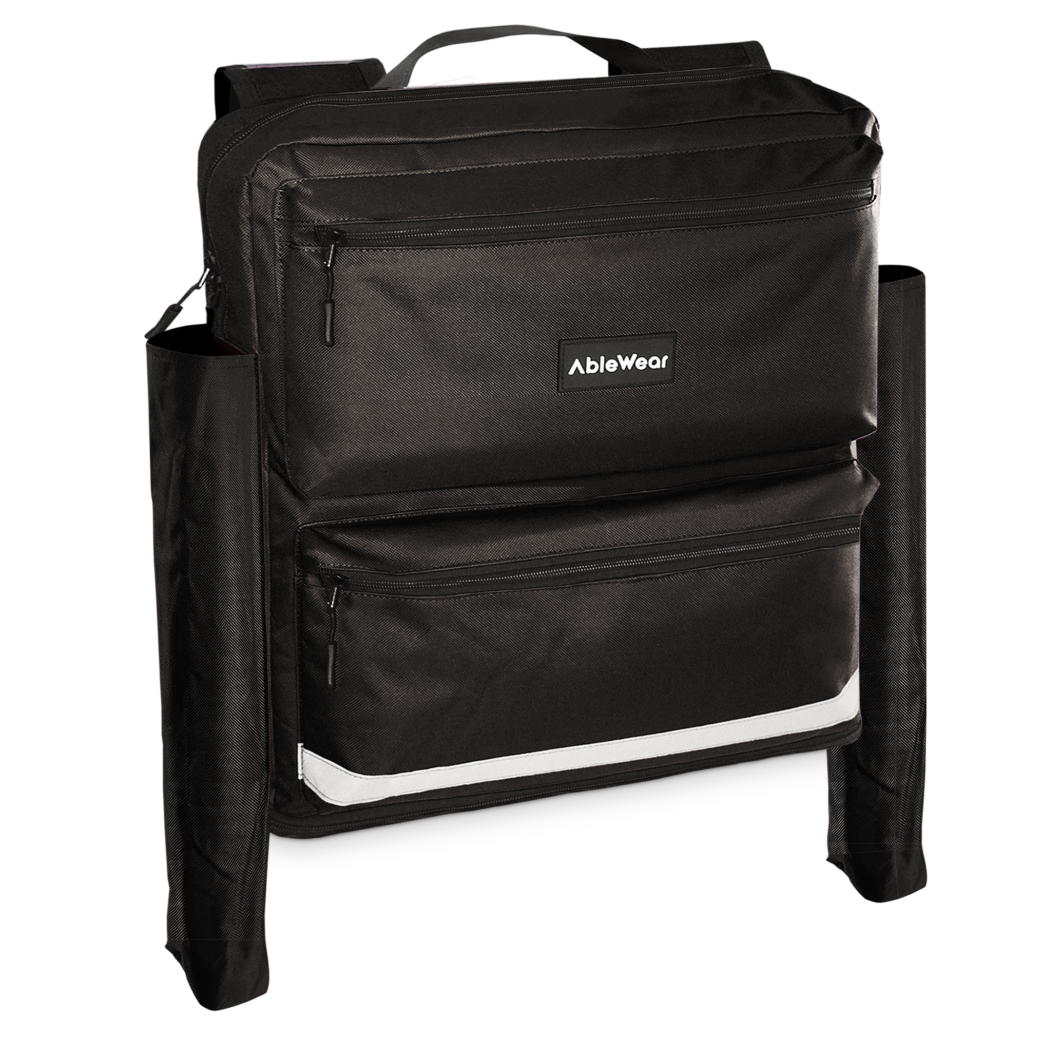 View AbleWear Mobility Scooter Bag with Crutch Pockets Black information