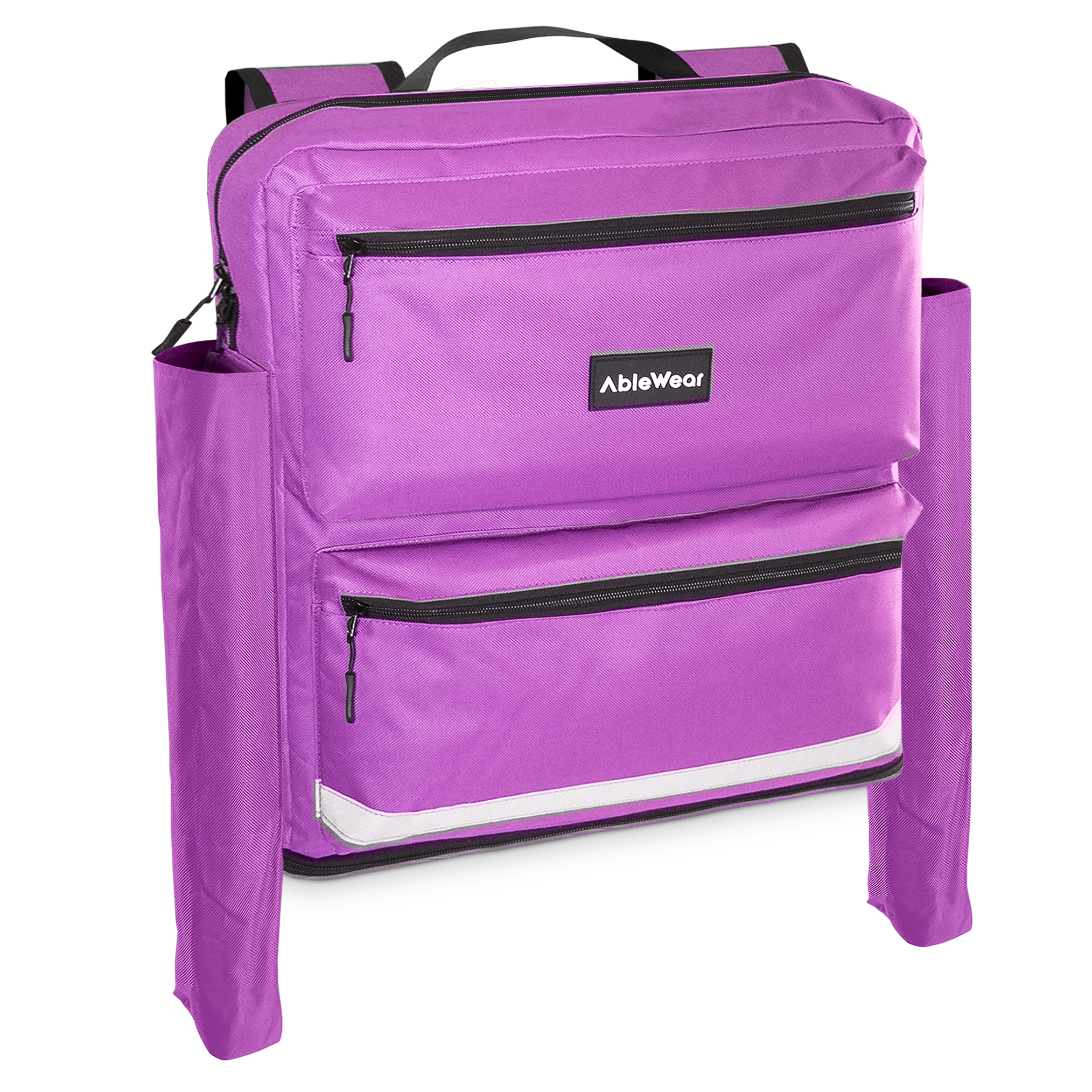 View AbleWear Mobility Scooter Bag with Crutch Pockets Purple information