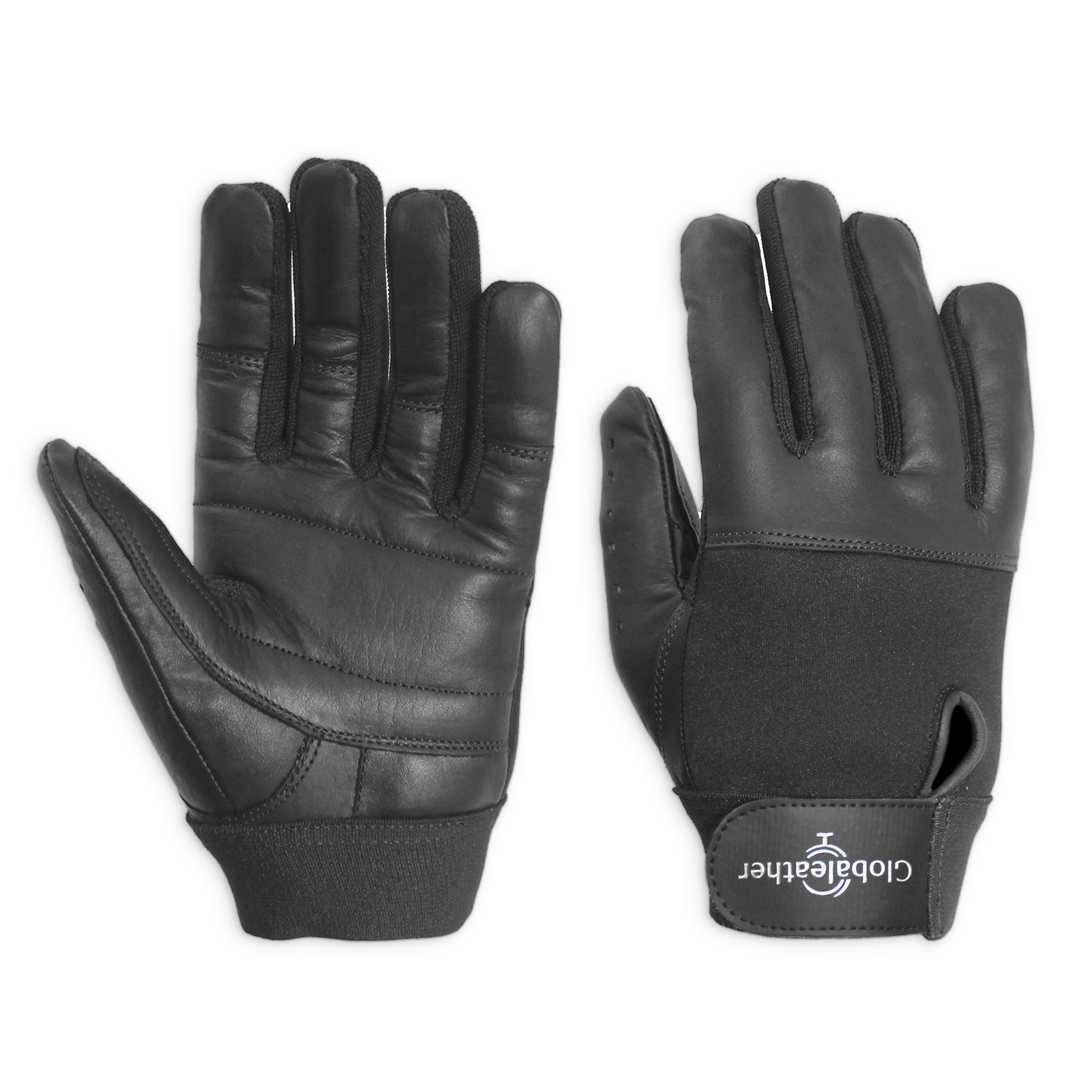 View Globaleather Classic Full Finger Wheelchair Gloves Black Medium information