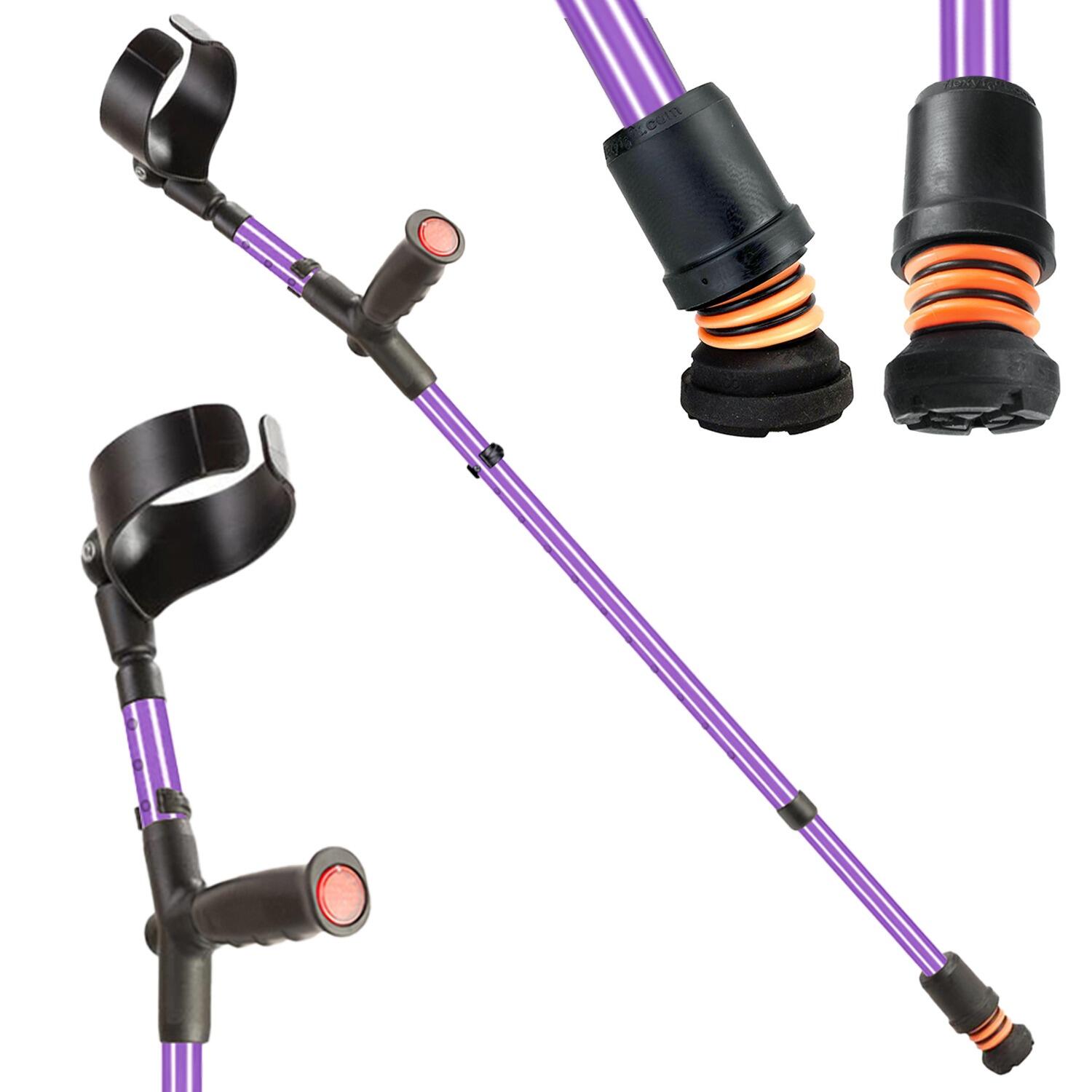 View Flexyfoot Soft Grip Shock Absorbing Crutch Lilac information