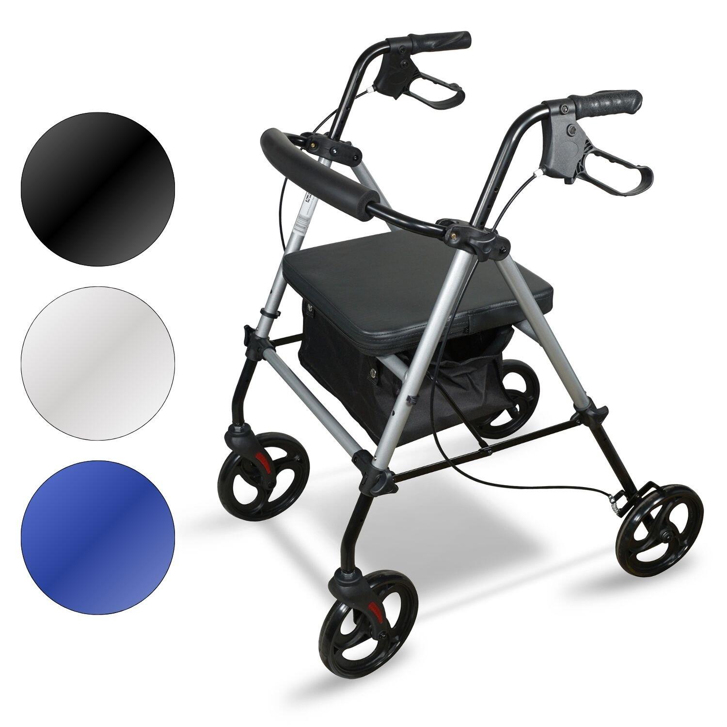 View Lightweight 4 Wheel Rollator with 8 Inch Wheels information