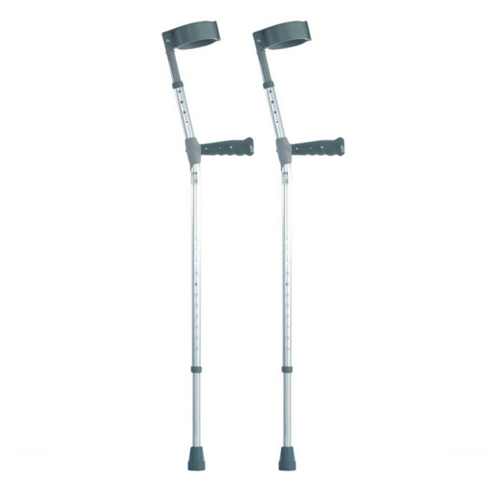 View Coopers PVC Handle Double Adjustable Elbow Crutches Medium information