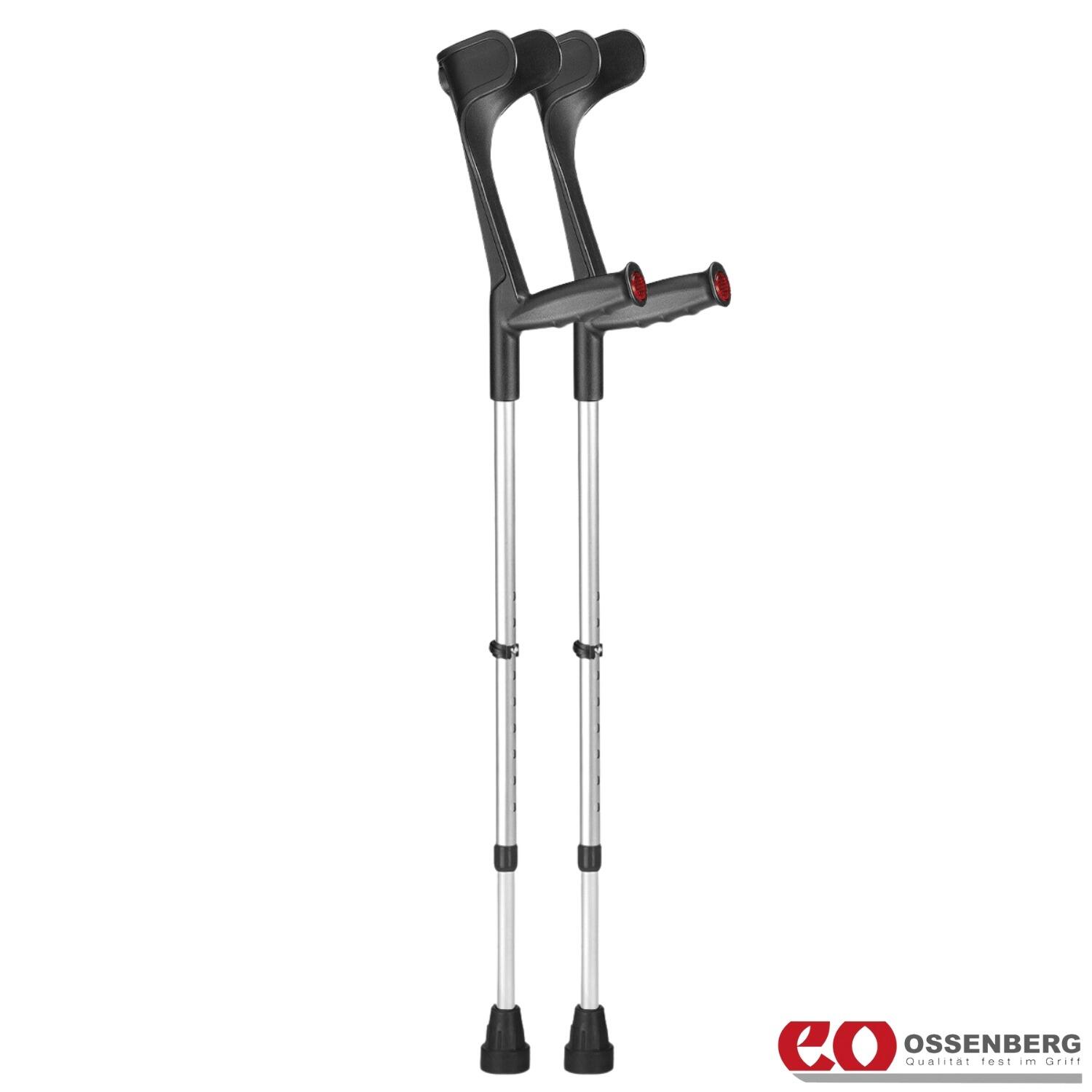 View Ossenberg Classic Open Cuff Crutches Black information