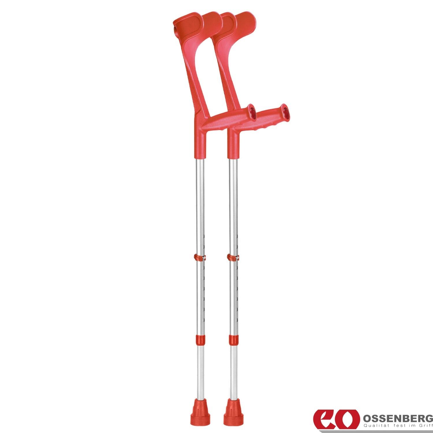 View Ossenberg Classic Open Cuff Crutches Red information