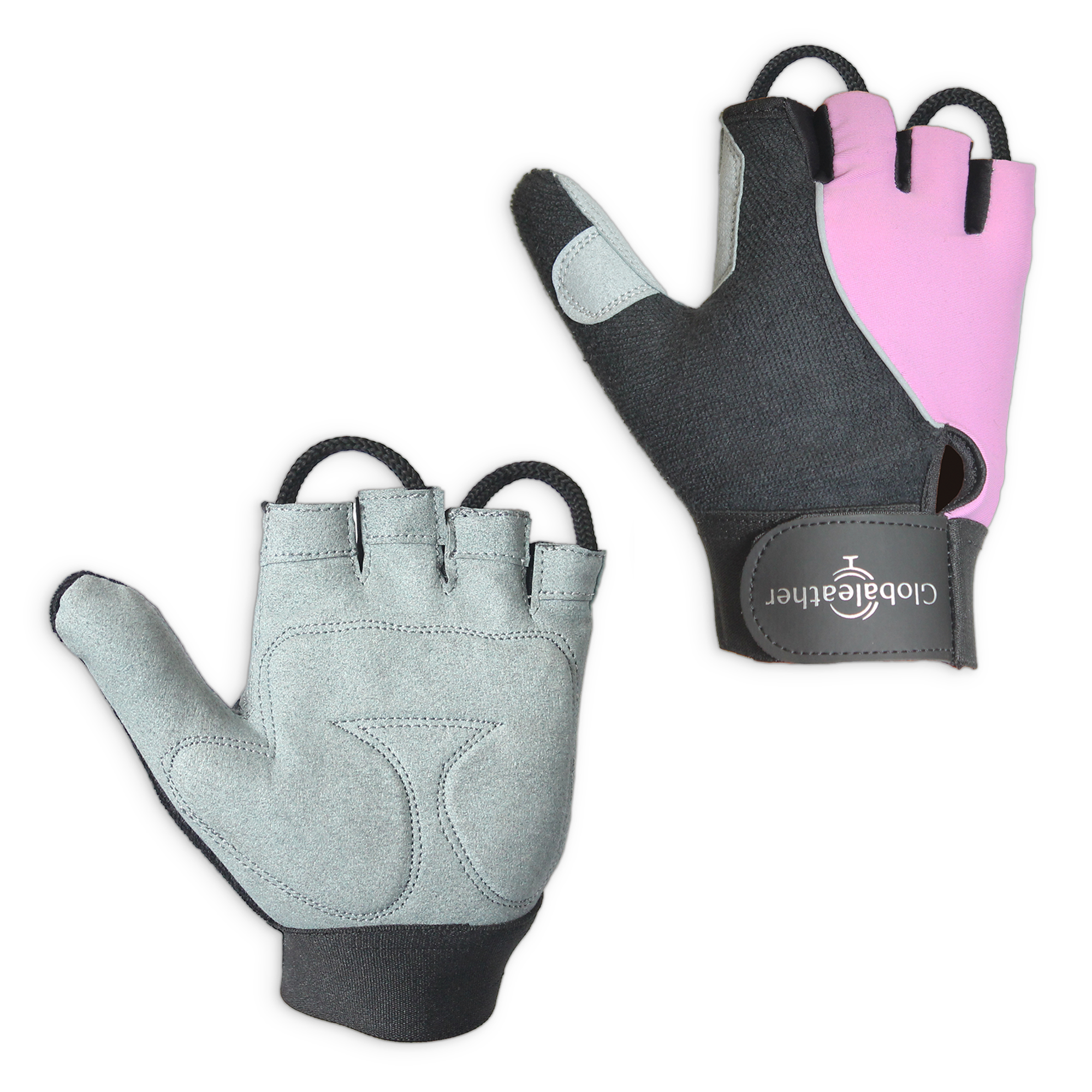 View Globaleather Gel Padded Wheelchair Gloves Pink information