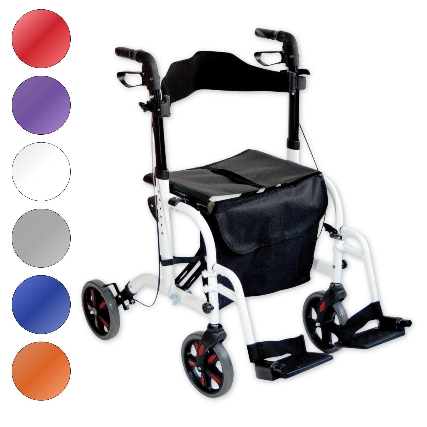 View Deluxe Two in One Rollator and Transit Chair information