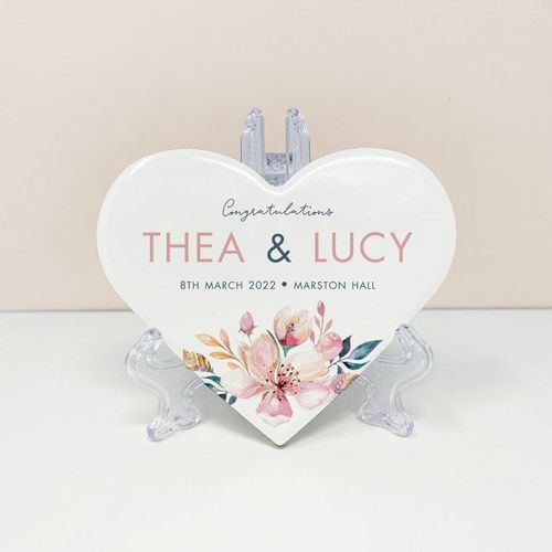 frame my name, wedding ceramic keepsake, personalised wedding gift