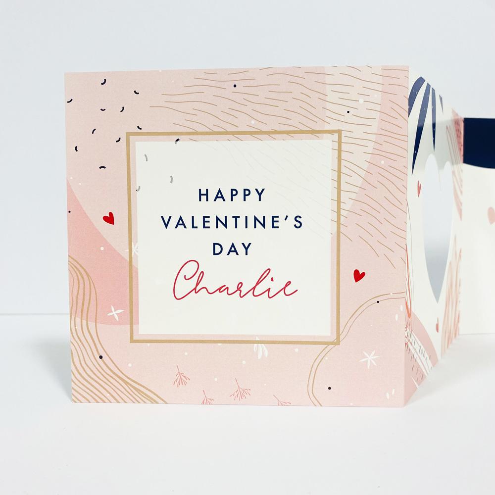 frame my name, personalised valentine's day cards