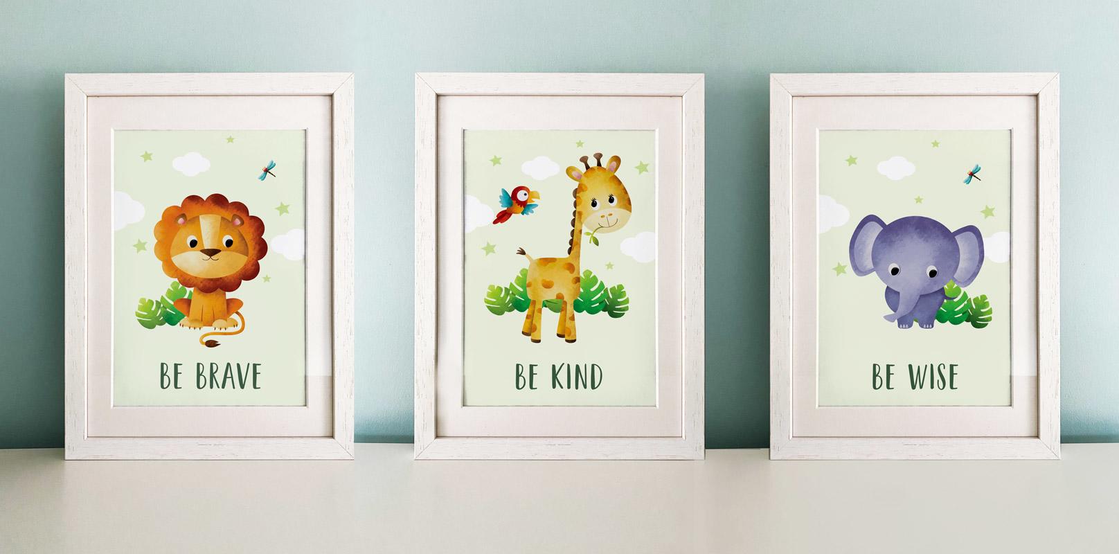 Animal frames for store nursery