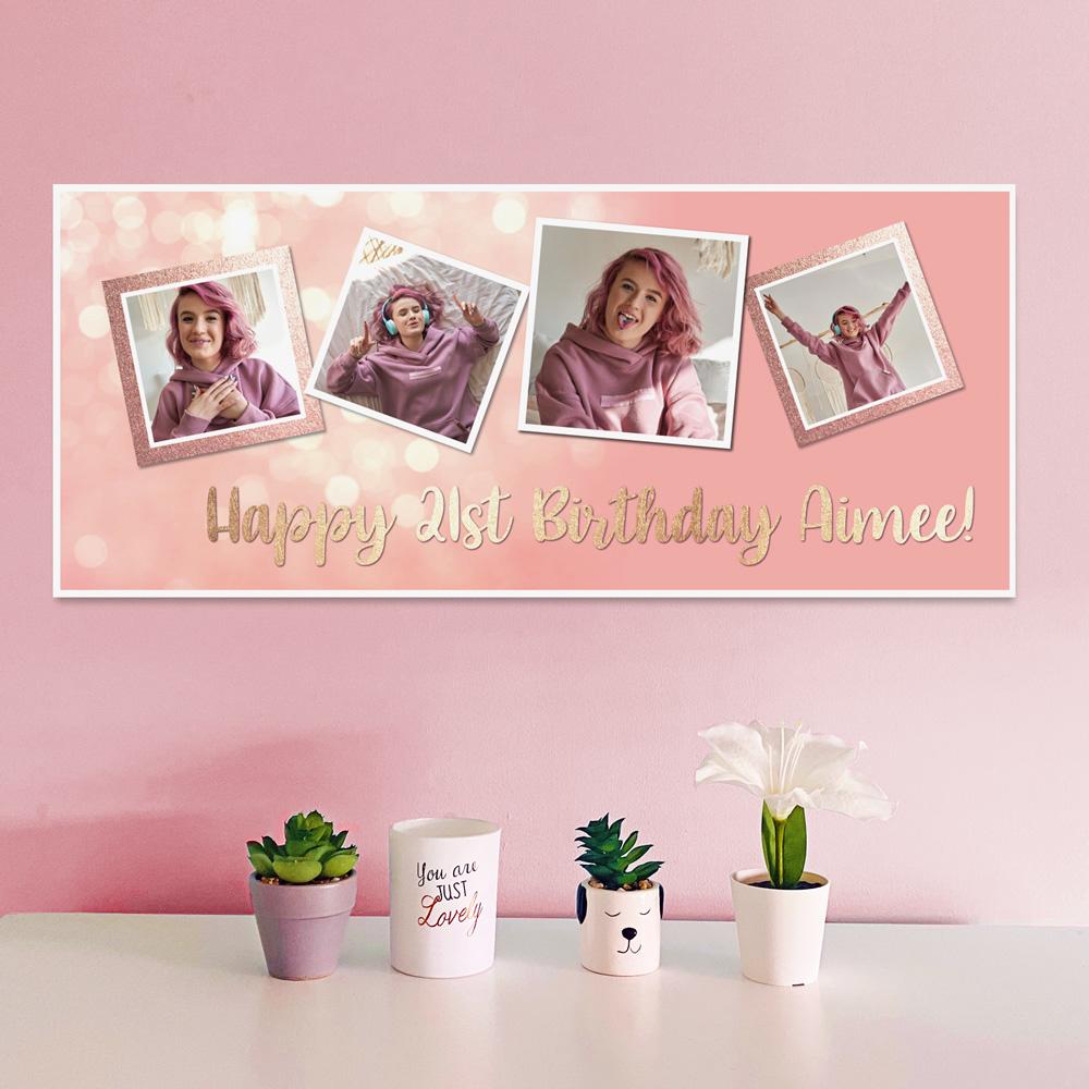 frame my name, personalised birthday banners, 21st party banners