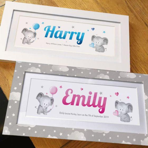 baby name frames