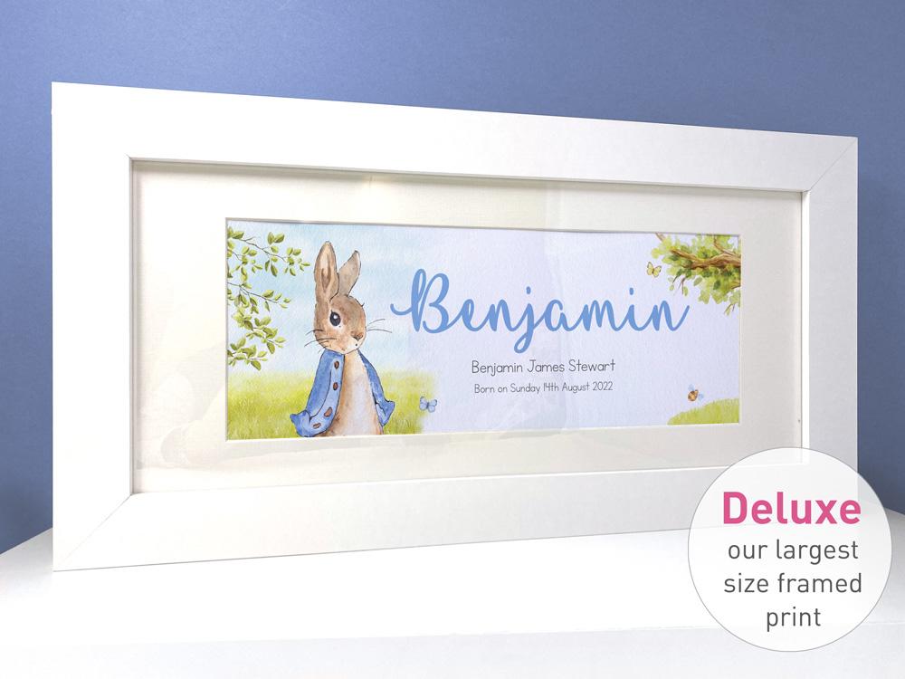 Personalised & Unique Baby Christening Gifts | Classic Rabbit Baby Name ...