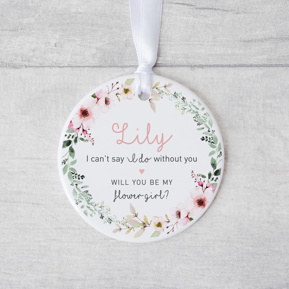 be my flower girl gift by frame my name
