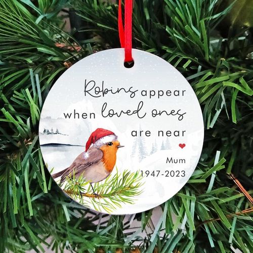 Christmas Robin Ceramic Keepsake