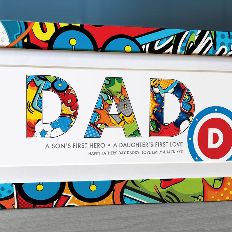 Superhero Gifts for Dads, Frame My Name