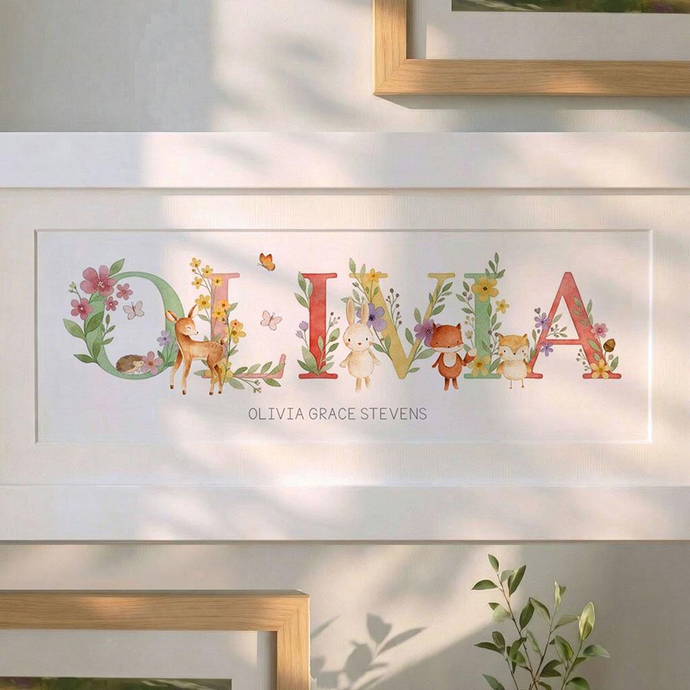personalised baby name print