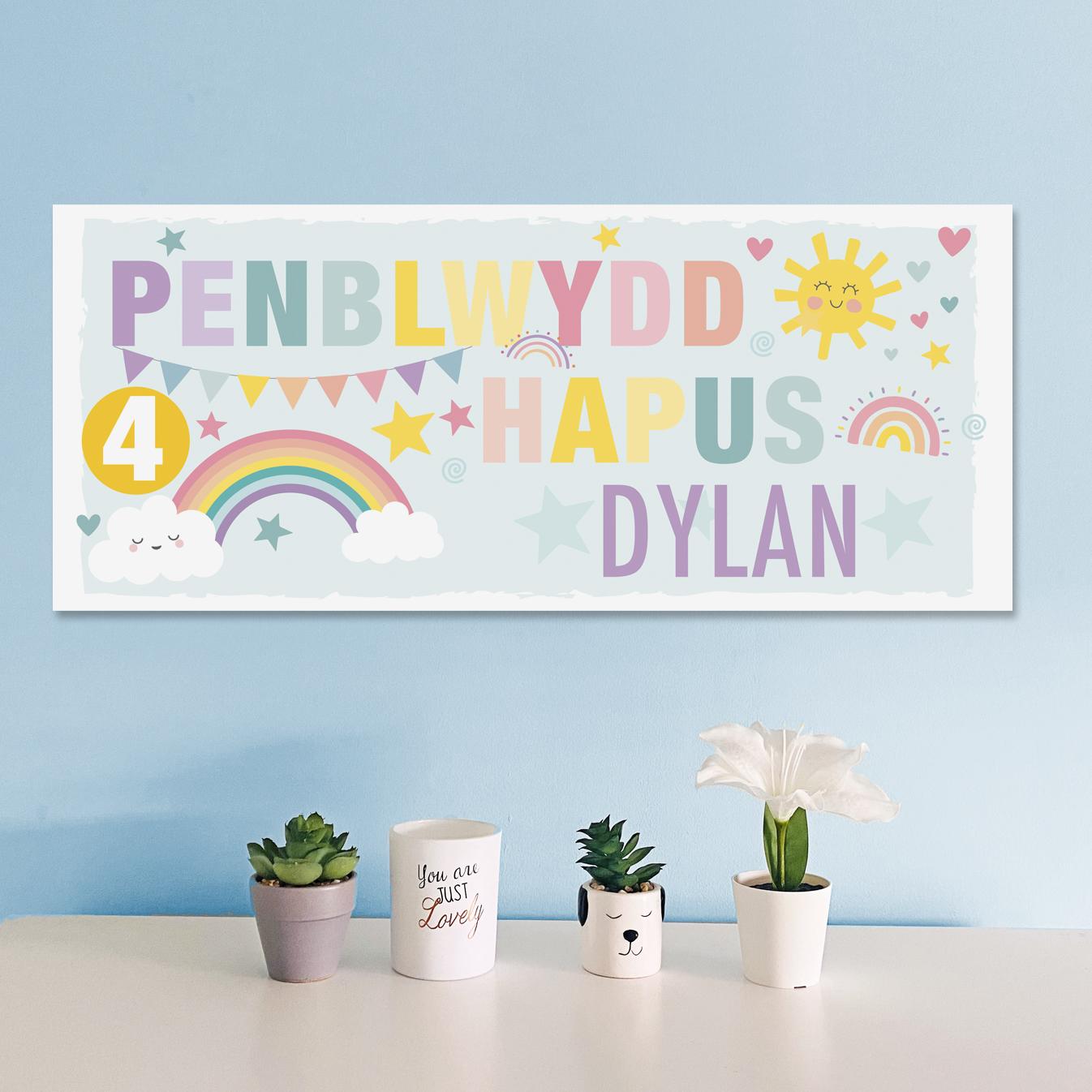 Penblwydd Hapus birthday banners