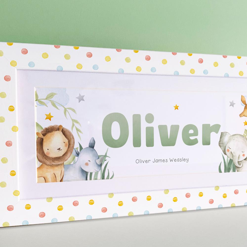frame my name, christening gifts for boys