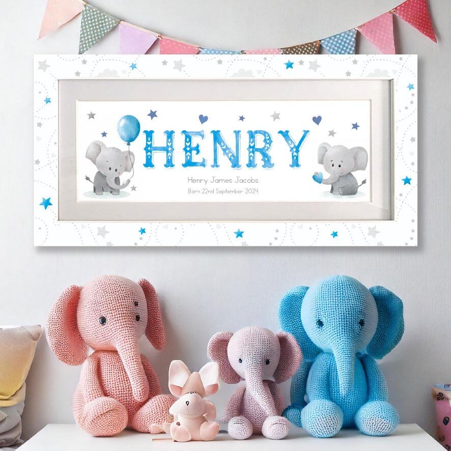 henry elephant name frame