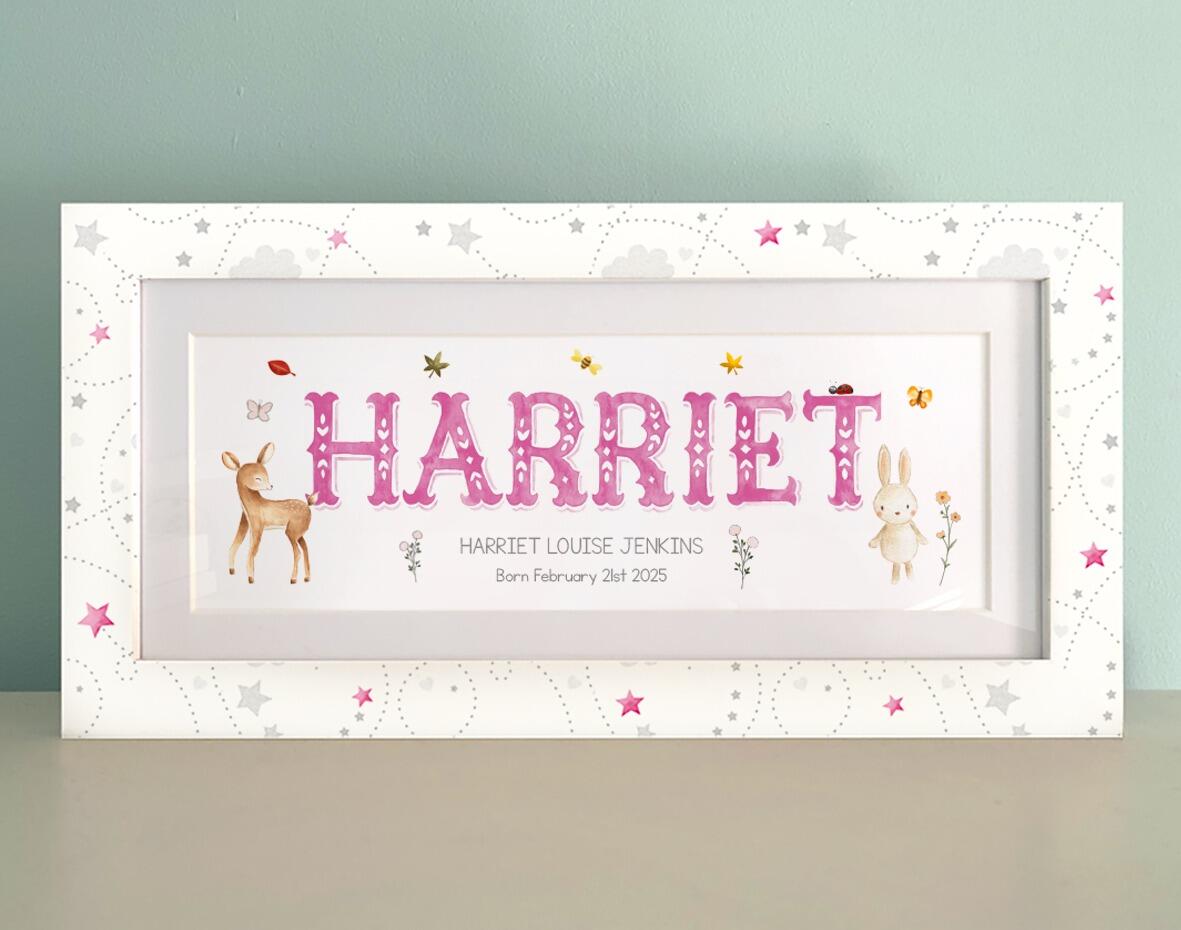 harriet woodland icons name frame
