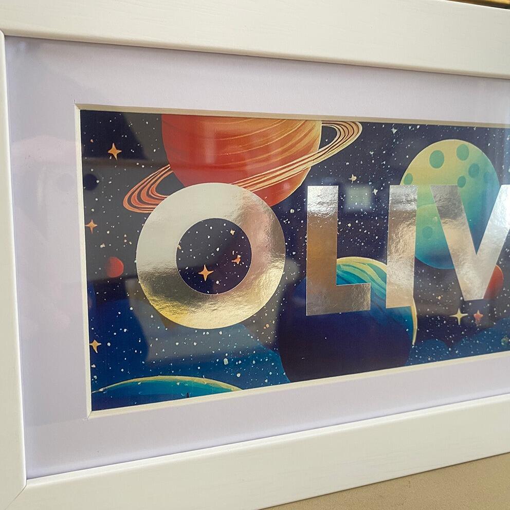 The ideal nursery name print to celebrate your little one’s special day.