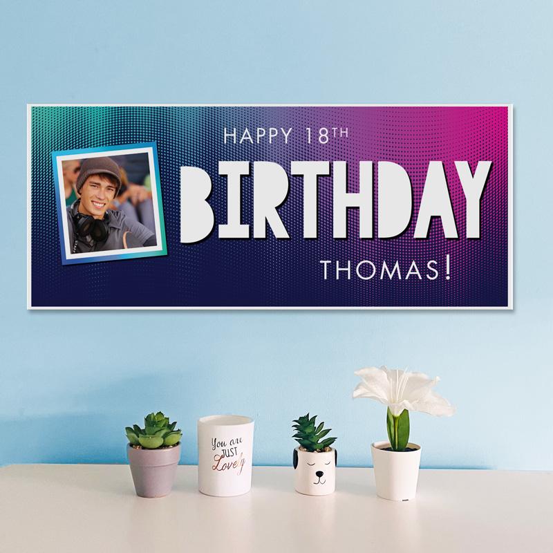 18th birthday banners, personalised party banners 18th, 16th party decorations