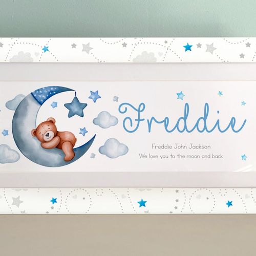 freddie teddy bear baby christening gift