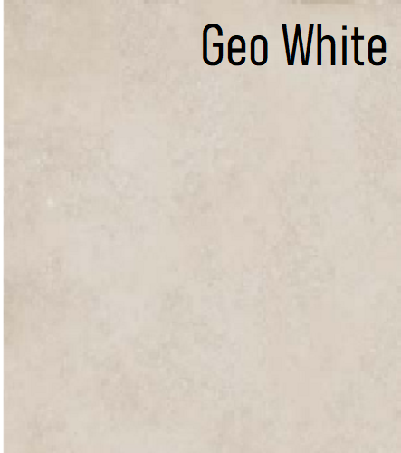 geo white porcelain tile