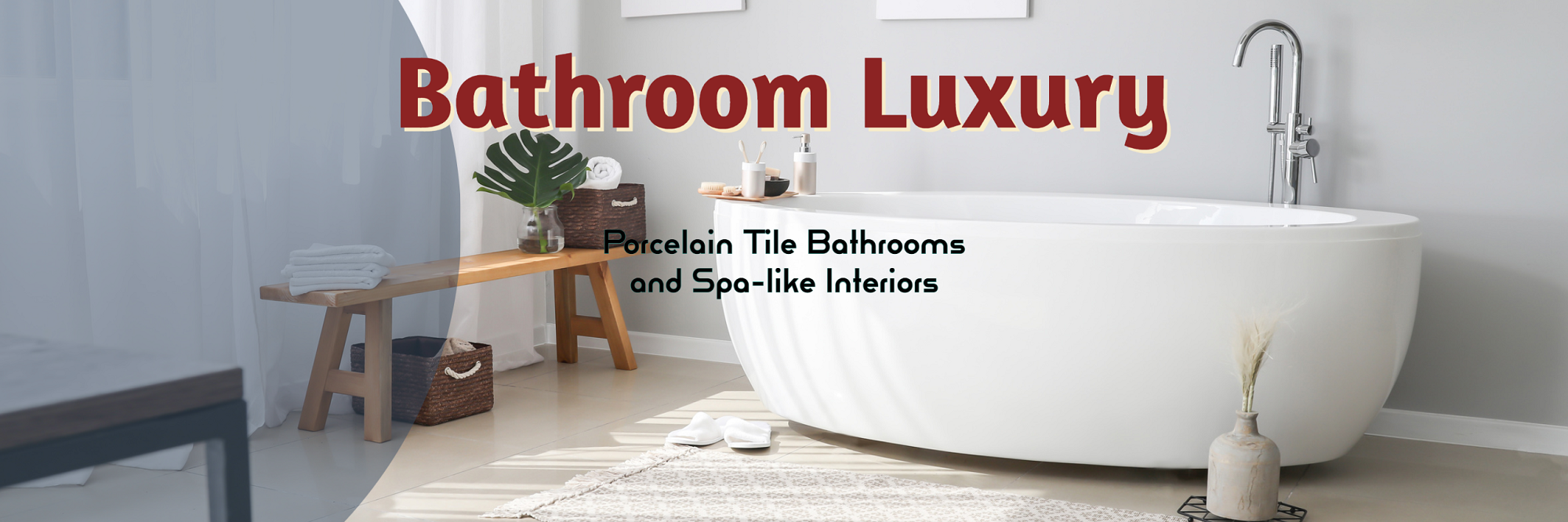 Bathroom porcelain tiles