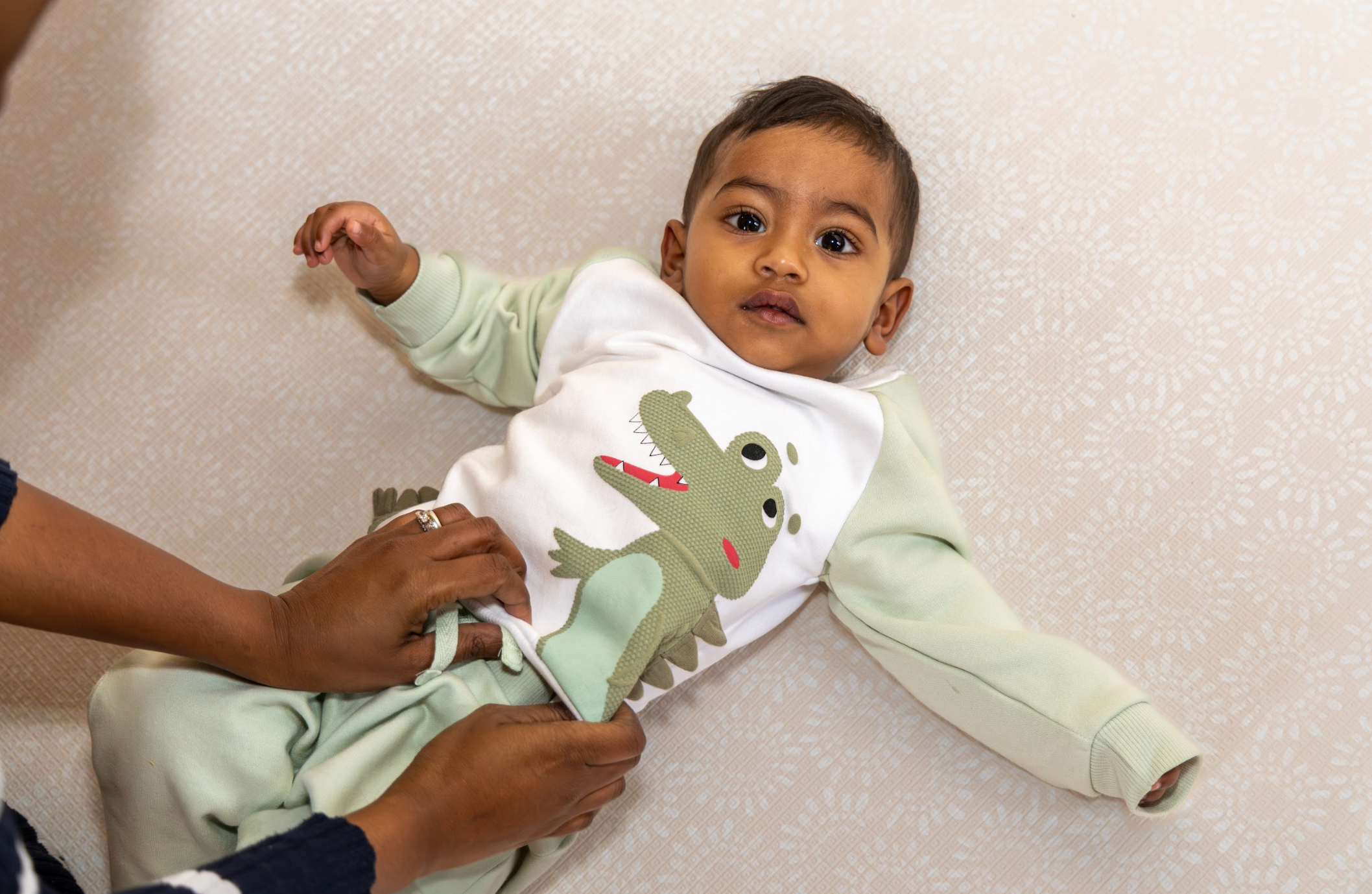 Large Solana Playmat in clay with soft sun-washed pattern