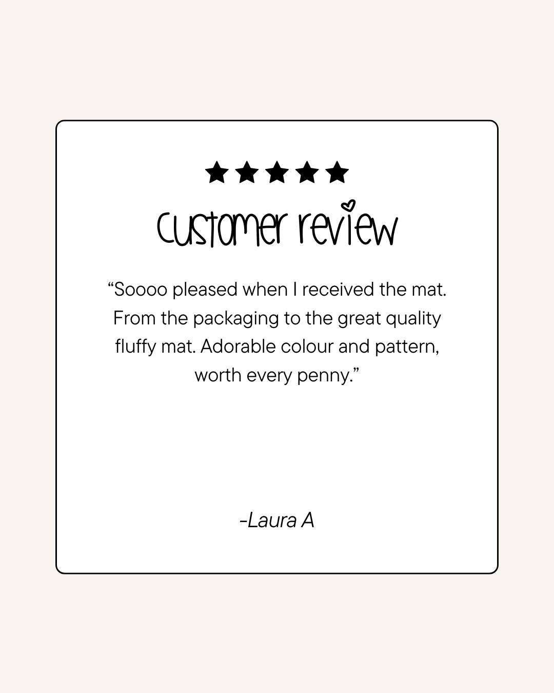 Customer feedback - soft, cushioned playmat, perfect for tummy time.
