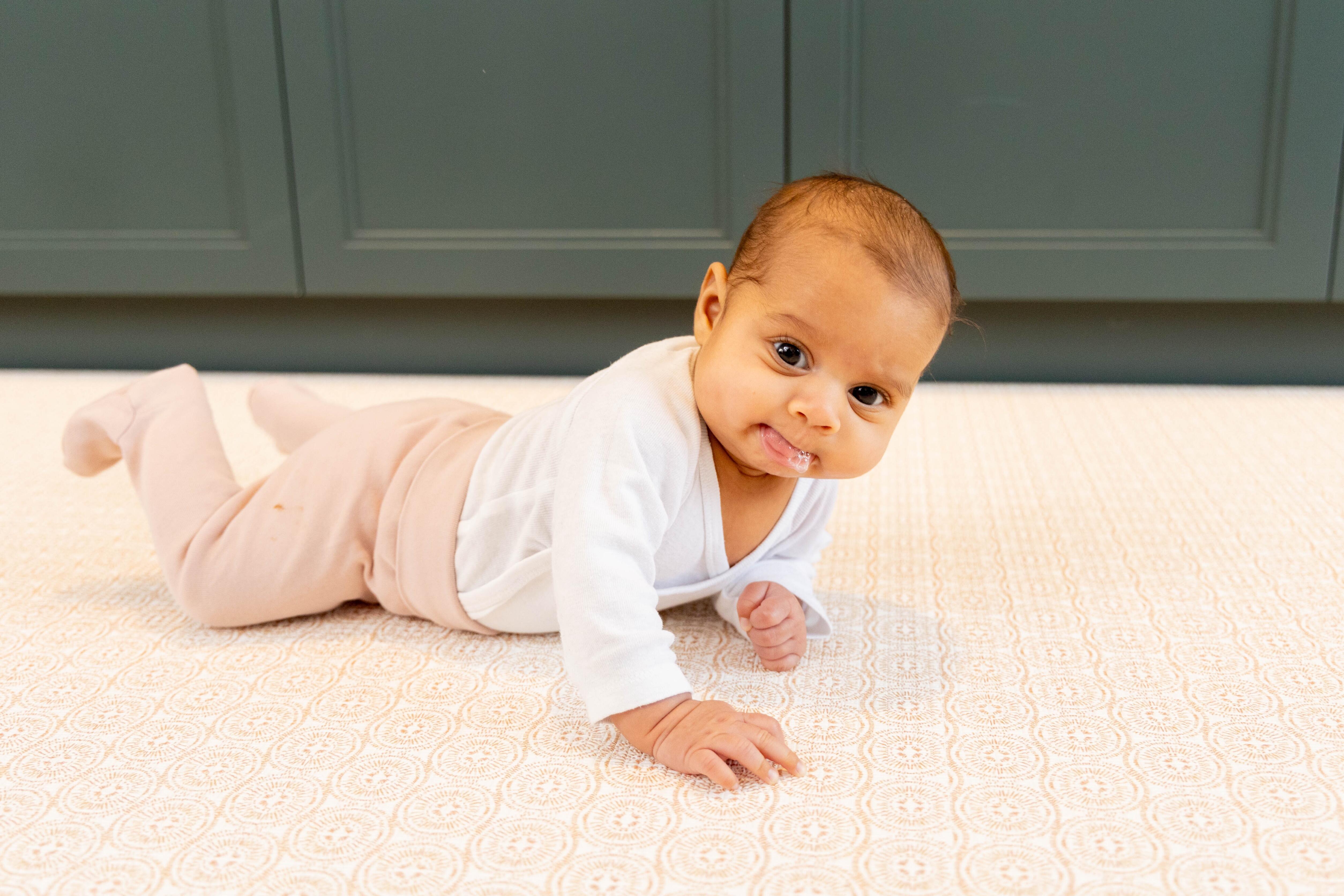 The Beginner Playmat Large size in Soft Brass complementing modern décor