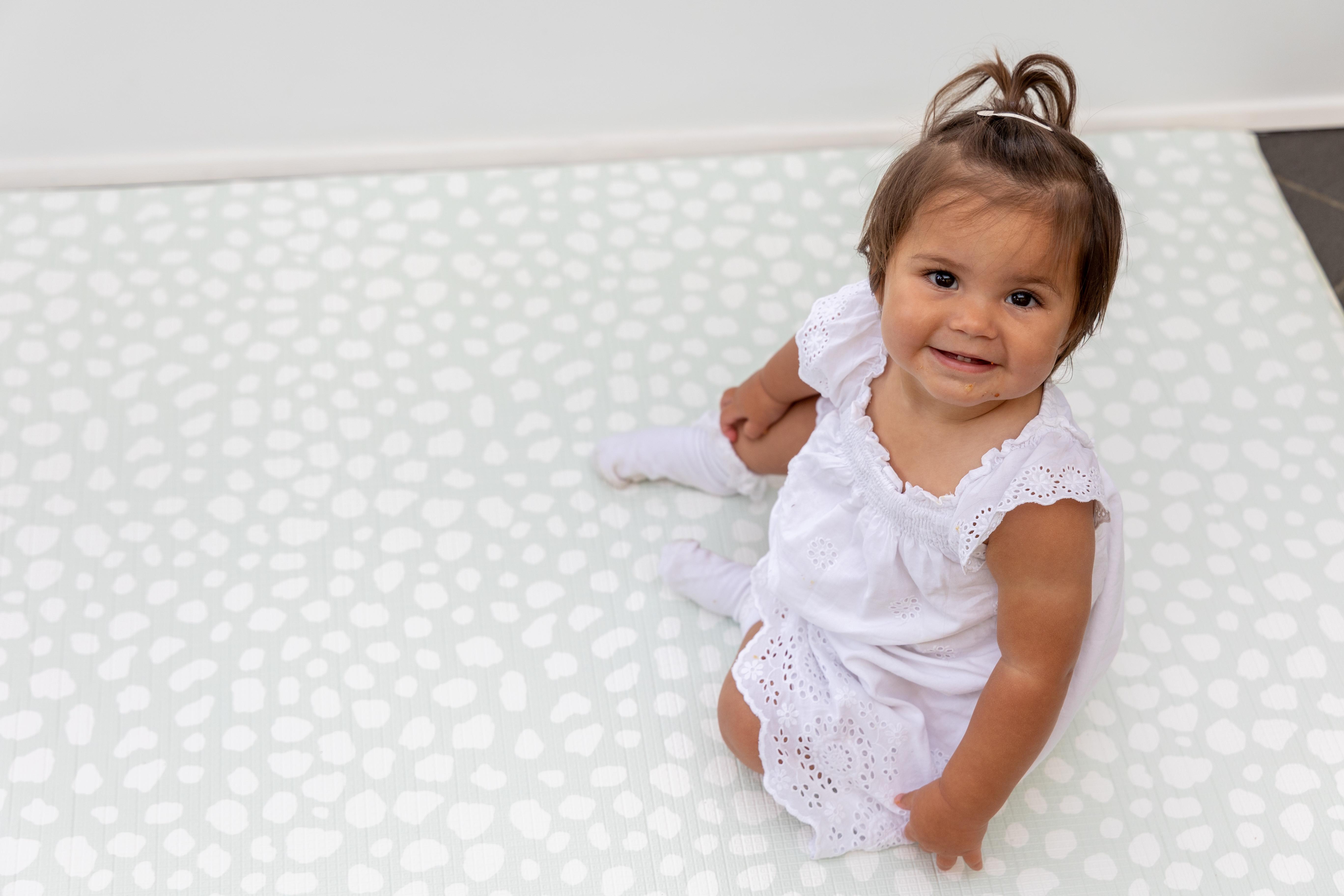 Medium Darling Dalmatian Play Mat - Soft Mint