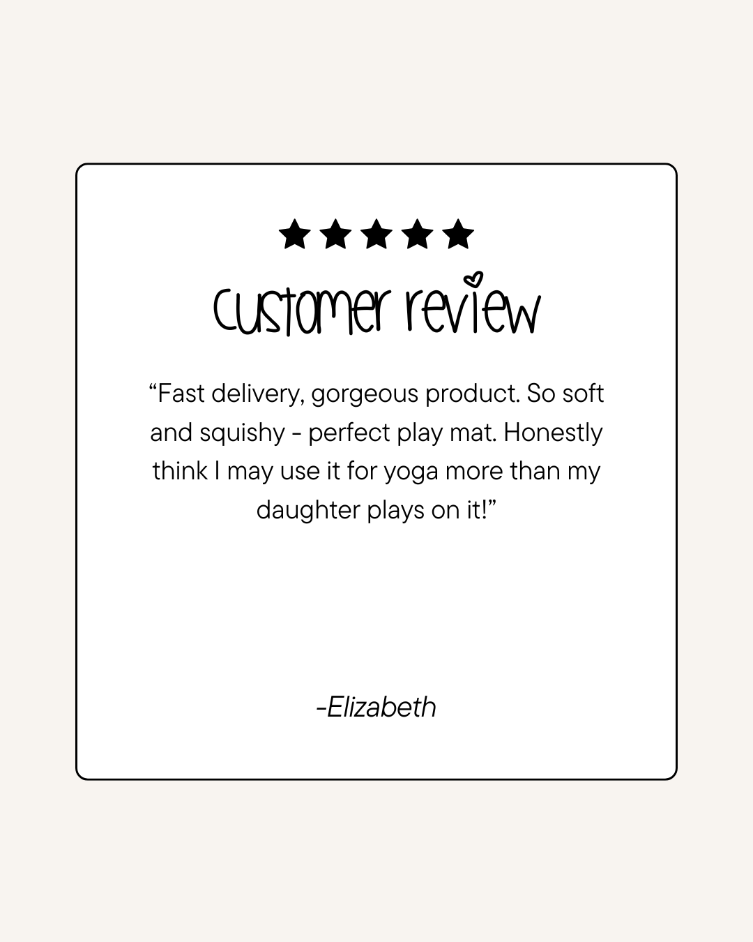 Happy customers - premium foam baby playmat, blending safety and design.