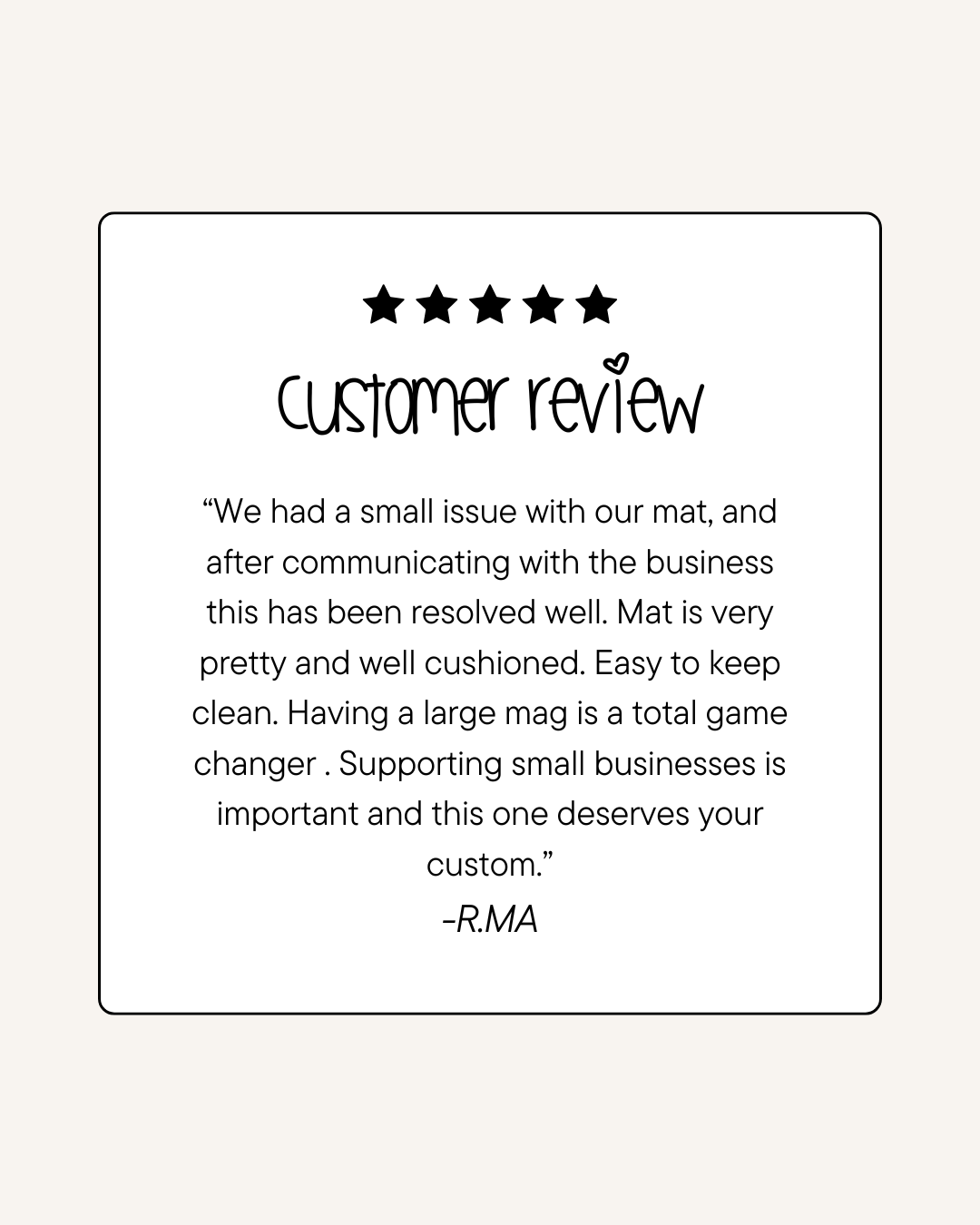 Little Fae playmat review - doable, wipe clean and easy to maintain