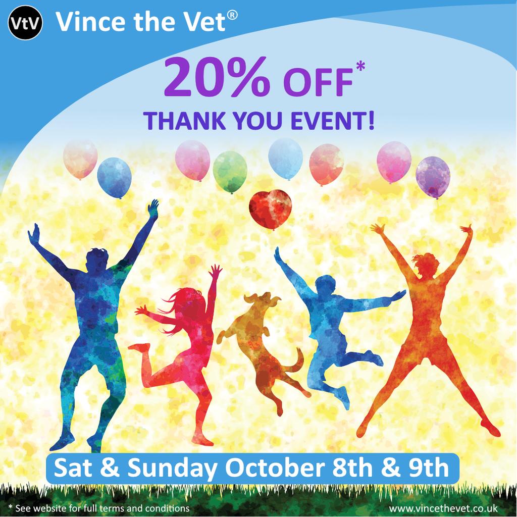 20% OFF THANK YOU EVENT