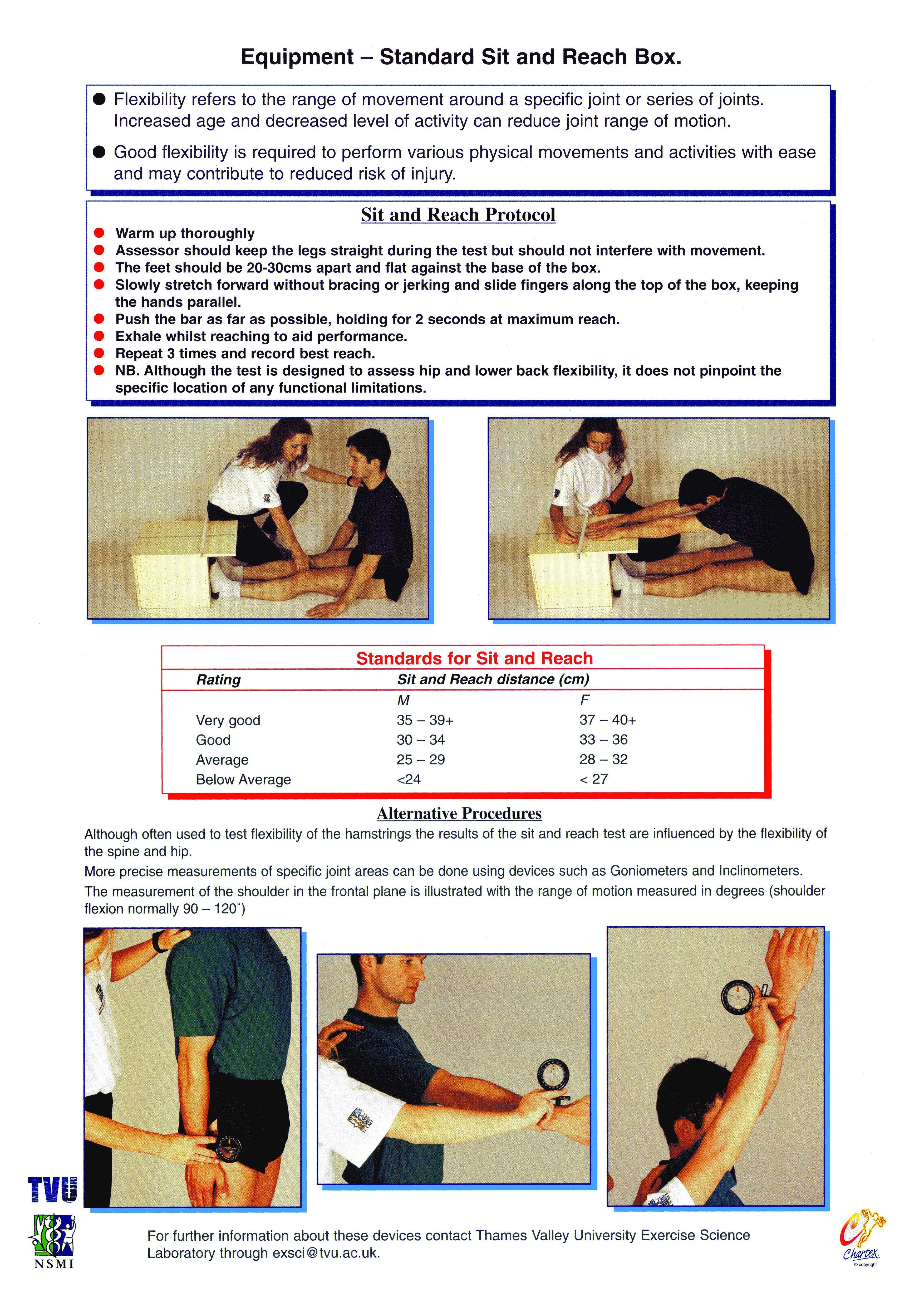 Body Flexibility Assessment Chart