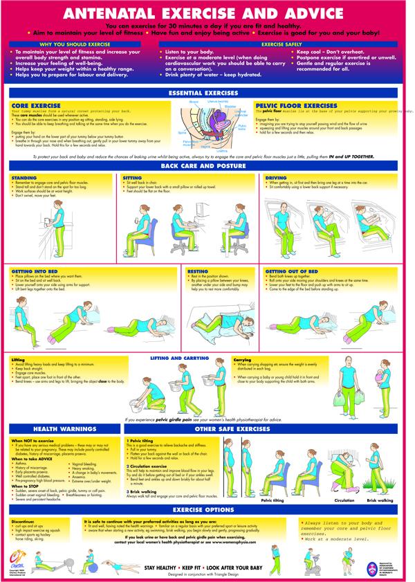 Antenatal Exercise and Advice Chart