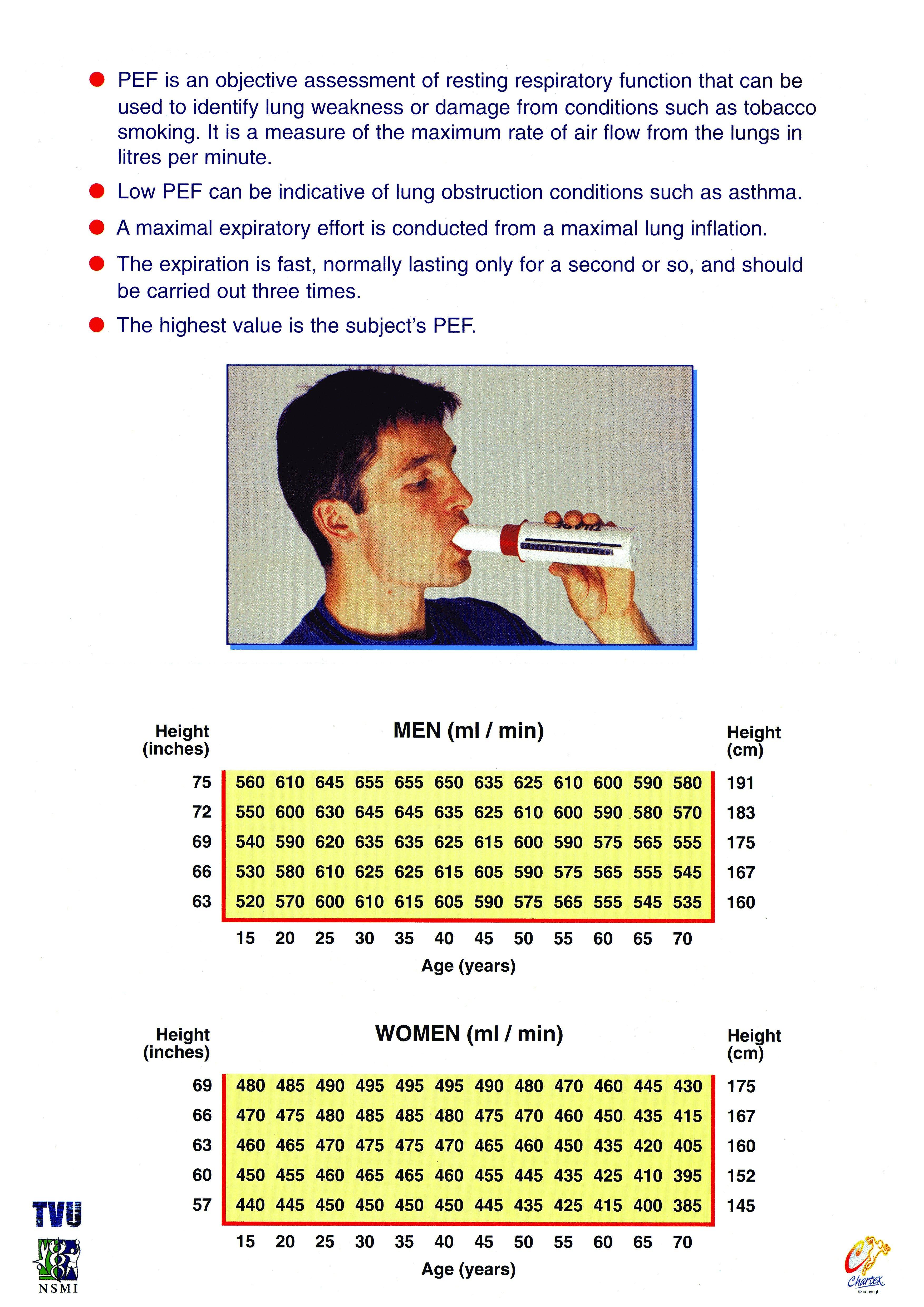 Peak Expiratory Flow Poster