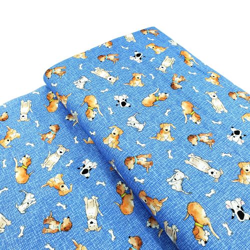 dogs fabric, cotton dog bandana, bones, pets, doggos, dog coat fabric