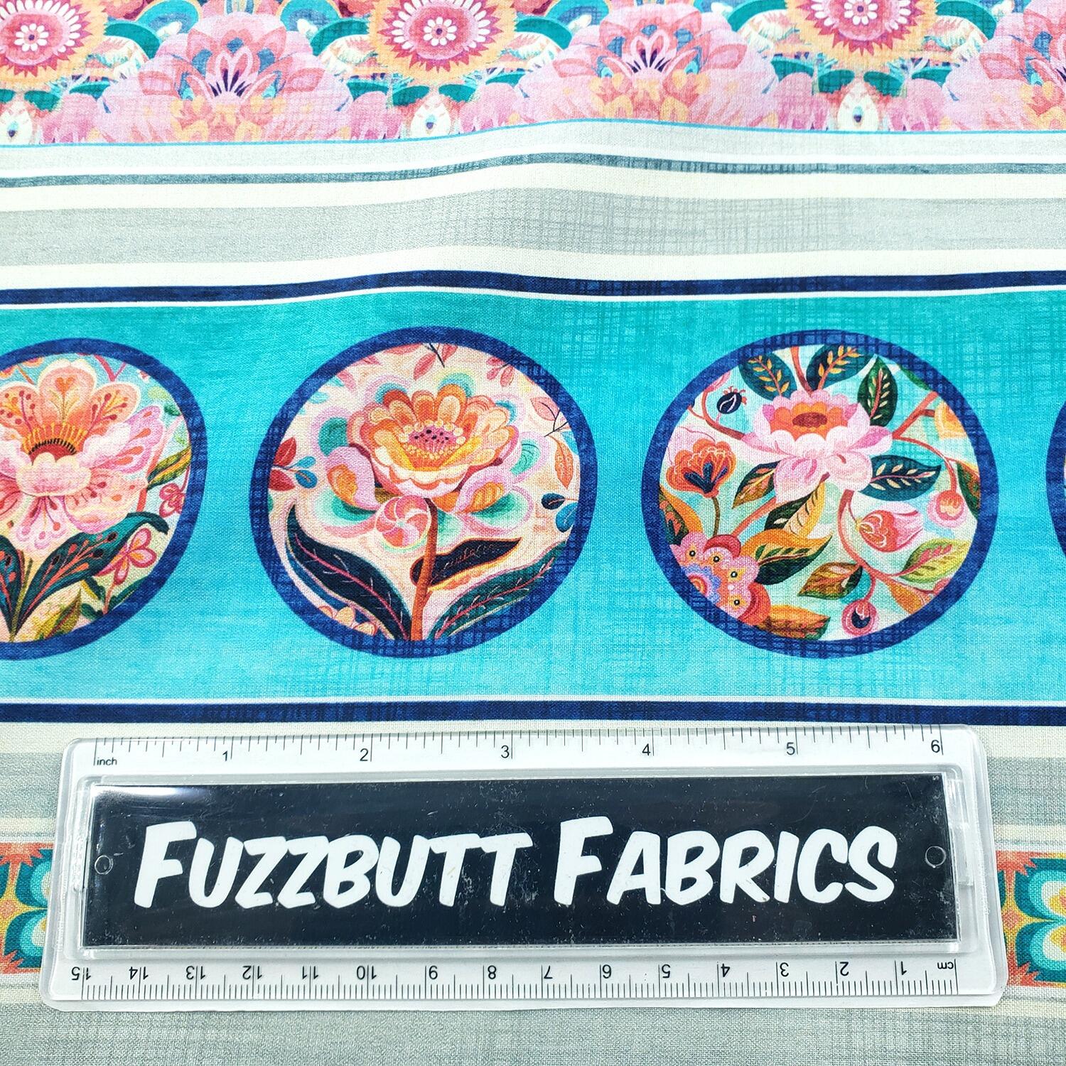 Morris Creative, exotica, florals, borders, badger, foxes, animals, exotic fabric, qt fabrics