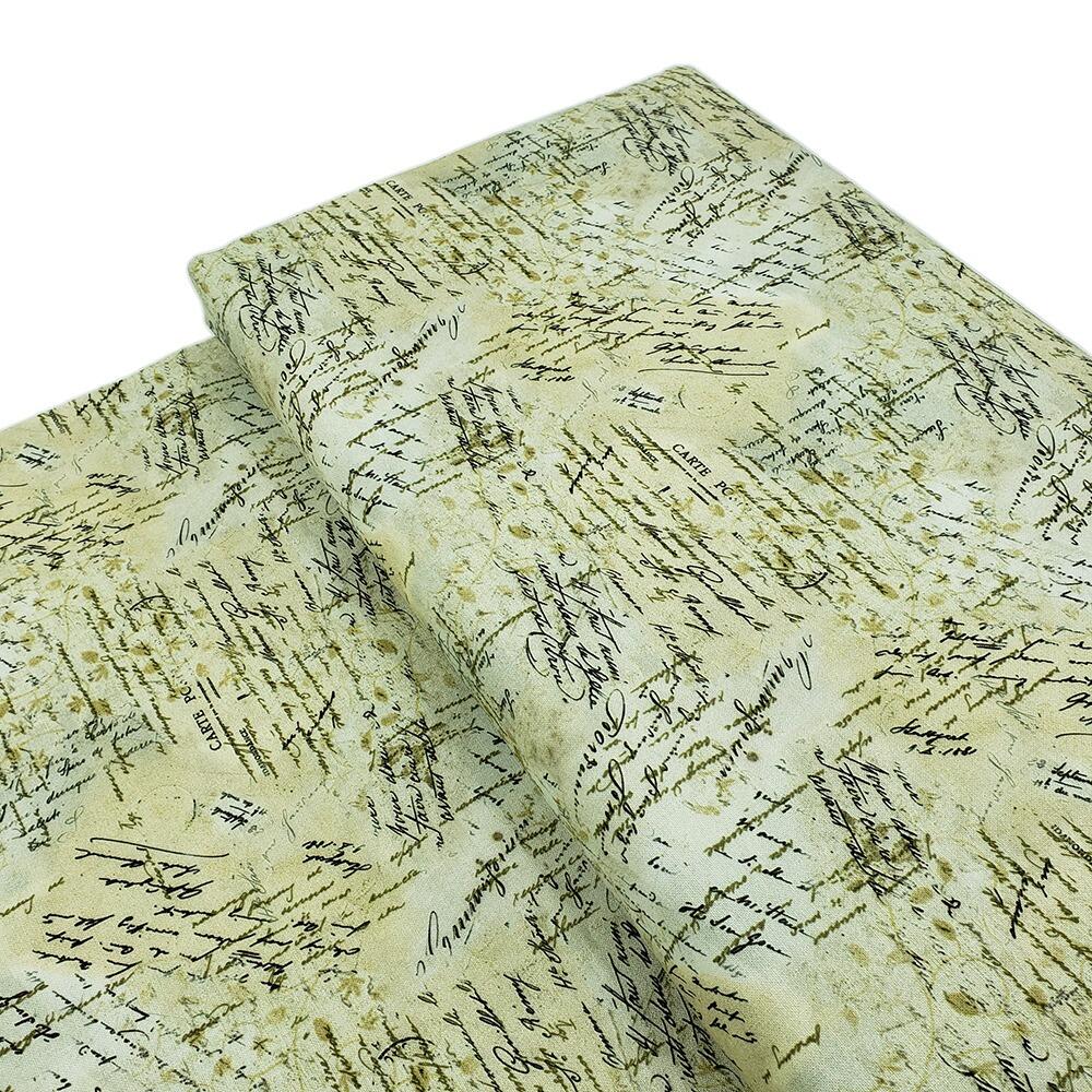 blank quilting, modern lace, butterflies, vintage writing, vintage lace, junk journal fabric, slow stitch, cotton vintage style fabric, uk