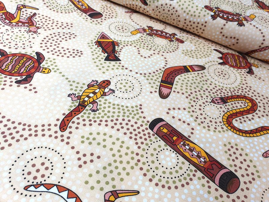 Nutex Malkamalka 100% cotton aboriginal style fabric