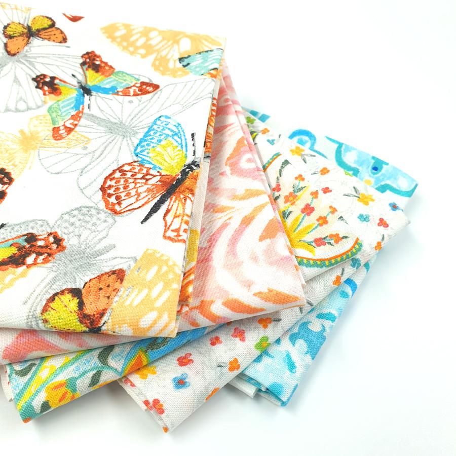 Fat Quarter bundle - Boho butterflies bohemian florals uk seller 100% cotton