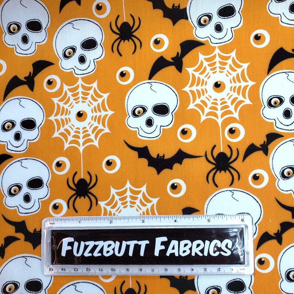 halloween,skulls,bats,witches,spooky,polycotton,gothic,vampire,scary,trick,treat