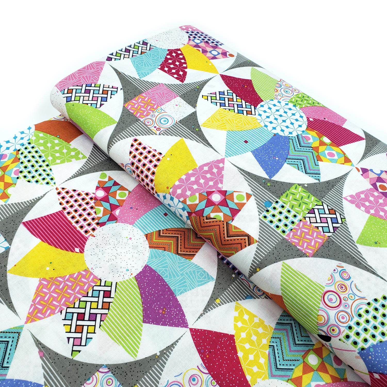 riley blake,colour wall,color,cheater,patchwork, sue Daley, cotton,patchwork,quilt,granny