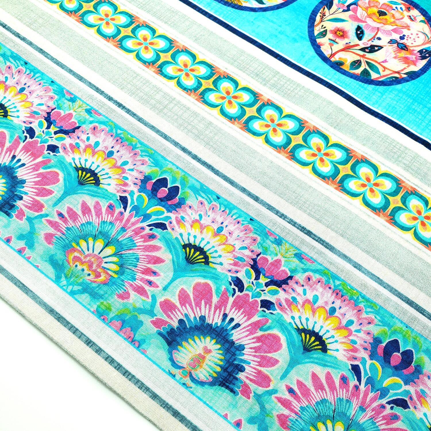 Morris Creative, exotica, florals, borders, badger, foxes, animals, exotic fabric, qt fabrics